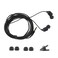 YOCUNKER 35mm Wired Earphone inEar Earbuds High Sound Quality 3 Meter Length Cord Lightweight SmartphoneTabletLaptopTV Earphones Watch TV from a Distance No MicrophoneBlack