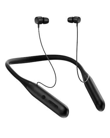 ZXQ Neckband Bluetooth Wireless HeadphonesAround the Neck Bluetooth Wireless Earbuds Headset100 Hours Long PlaytimeWaterproof Over Neck Sport Work Exercise Earphone with Carrying Case Black
