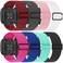 URU Shield 8 Pack Elastic Bands Compatible with Fitbit Versa 3 Fitbit Versa 4 Fitbit Sense Fitbit Sense 2 Adjustable Nylon Sport Strethy Wristband for Fitbit Versa 3 Versa 4 Smartwatch Women Men