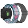 Abanen 22mm Elastic Watch Bands for Garmin Instinct 3 45mm Instinct 2 Solar Soft Stretchy Nylon Ultralight Wristband Strap for Instinct E 45mm Crossover Solar Grey Pink Blue
