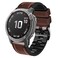 Abanen Quick Fit Watch Bands for Garmin Feinx 8 epix ProTactix 8 51mm Fiber Leather with Silicone Lining Stitches Soft Sweatproof Strap for EnduroTactix DeltaFenix 7X 6X5X Coffee
