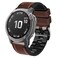 Abanen Quick Fit Watch Bands for Garmin Feinx 8 epix ProTactix 8 51mm Fiber Leather with Silicone Lining Stitches Soft Sweatproof Strap for EnduroTactix DeltaFenix 7X 6X5X Coffee