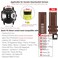 Abanen Quick Fit Watch Bands for Garmin Feinx 8 epix ProTactix 8 51mm Fiber Leather with Silicone Lining Stitches Soft Sweatproof Strap for EnduroTactix DeltaFenix 7X 6X5X Coffee