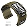 Abanen Rugged Tactical Nylon Watch Band for Garmin Instinct 3 E 45mm Instinct 2 Solar Sport Strap with StarsStripes Flag for Instinct E 45mm TacticalTideEsports Green