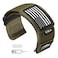 Abanen Rugged Tactical Nylon Watch Band for Garmin Instinct 3 E 45mm Instinct 2 Solar Sport Strap with StarsStripes Flag for Instinct E 45mm TacticalTideEsports Green