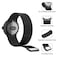 Amzpas Metal Band Compatible with Google Pixel Watch Bands for Women Men Stainless Steel Mesh Loop Adjustable Wristband Replacement Strap for Google Pixel Watch 12 3 41mm Band Black