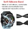 ANCOOL Compatible with Fenix 5S6S7S Bands 20mm Easy Fit Silicone Watch Bands Replacement for Fenix 8 43mm5S Plus6S ProD2 Delta S SmartwatchesBlack