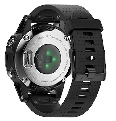 ANCOOL Compatible with Fenix 5S6S7S Bands 20mm Easy Fit Silicone Watch Bands Replacement for Fenix 8 43mm5S Plus6S ProD2 Delta S SmartwatchesBlack