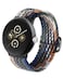 BlackPro Nylon Bands Compatible with Google Pixel Watch 3 Band 41mmPixel Watch 2 Band for Women Men Adjustable Stretchy Braided Straps with Upgraded Connector