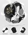 BlackPro Nylon Bands Compatible with Google Pixel Watch BandsGoogle Pixel Watch 2Pixel Watch 341mm Band for Women Men Adjustable Stretchy Braided Straps with Upgraded Connector for Pixel Watch Bands A