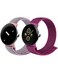 BlackPro BlackPRO Soft Nylon Band Compatible with Google Pixel Watch 2 Pack Adjustable Solo Loop Sport Strap Replacement Wristband for Women Men