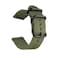 CNYMANY 20mm Universal Ballistic Watch Band Nylon Canvas Woven Loop Replacement Strap Wristband Buckle Fastener Adjustable Closure for Smartwatch Sport Fitness Tracker Green