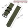 CNYMANY 20mm Universal Ballistic Watch Band Nylon Canvas Woven Loop Replacement Strap Wristband Buckle Fastener Adjustable Closure for Smartwatch Sport Fitness Tracker Green
