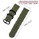 CNYMANY 20mm Universal Ballistic Watch Band Nylon Canvas Woven Loop Replacement Strap Wristband Buckle Fastener Adjustable Closure for Smartwatch Sport Fitness Tracker Green