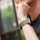 CNYMANY 20mm Universal Ballistic Watch Band Nylon Canvas Woven Loop Replacement Strap Wristband Buckle Fastener Adjustable Closure for Smartwatch Sport Fitness Tracker Green
