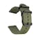 CNYMANY 20mm Universal Ballistic Watch Band Nylon Canvas Woven Loop Replacement Strap Wristband Buckle Fastener Adjustable Closure for Smartwatch Sport Fitness Tracker Green