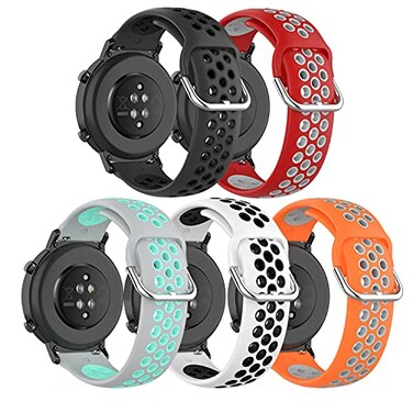 E ECSEM Compatible with COROS PACE 2COROS PACE 3COROS APEX 42mm Bands TwoToned Silicone Breathable Replacement Sport Strap QuickRelease Wristband for COROS PACE 2 Smart Watch Women Men