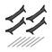 Create idea 4PCS Watch Strap Connector Adapter Compatible with Samsung Galaxy Watch Ultra 47mm for 22mm Quick Release Strap Bands with Spring Rod Black