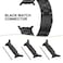 Create idea 4PCS Watch Strap Connector Adapter Compatible with Samsung Galaxy Watch Ultra 47mm for 22mm Quick Release Strap Bands with Spring Rod Black