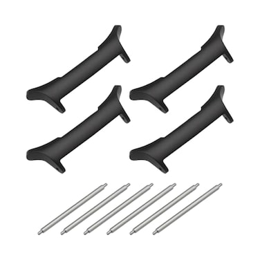 Create idea 4PCS Watch Strap Connector Adapter Compatible with Samsung Galaxy Watch Ultra 47mm for 22mm Quick Release Strap Bands with Spring Rod Black