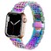 DEALELE Bands Compatible with Apple Watch 49mm 46mm 45mm 44mm 42mm Solid Stainless Steel Metal Replacement Strap for iWatch Series 1110 98 76 54 3 SEUltra Rainbow