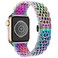 DEALELE Bands Compatible with Apple Watch 49mm 46mm 45mm 44mm 42mm Solid Stainless Steel Metal Replacement Strap for iWatch Series 1110 98 76 54 3 SEUltra Rainbow