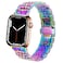 DEALELE Bands Compatible with Apple Watch 49mm 46mm 45mm 44mm 42mm Solid Stainless Steel Metal Replacement Strap for iWatch Series 1110 98 76 54 3 SEUltra Rainbow