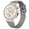 DEALELE Bands Compatible with Huawei Watch GT6 GT5 GT4 41mm GT5 Pro 42mm Garmin Venu 3S Forerunner 265S Fossil Womens Gen 6 18mm Soft Ice Crystal Silicone Replacement Strap Space gray