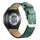 DEALELE Bands Compatible with Samsung Galaxy Watch 7 FE 66 classic 55 Pro 44 Classic 3 41mm Active 2 Huawei GT3 GT2 42mm 20mm Printed Leather Replacement Strap Dark green