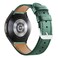 DEALELE Bands Compatible with Samsung Galaxy Watch 7 FE 66 classic 55 Pro 44 Classic 3 41mm Active 2 Huawei GT3 GT2 42mm 20mm Printed Leather Replacement Strap Dark green
