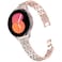 DEALELE Bands Compatible with Samsung Galaxy Watch 7 FE 66 Classic 55 Pro 44 ClassicHuawei GT3 GT2 42mm 20mm Bling Diamond Metal Replacement Strap for Women Men Rose gold