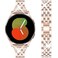 DEALELE Bands Compatible with Samsung Galaxy Watch 7 FE 66 Classic 55 Pro 44 ClassicHuawei GT3 GT2 42mm 20mm Bling Diamond Metal Replacement Strap for Women Men Rose gold