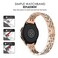 DEALELE Bands Compatible with Samsung Galaxy Watch 7 FE 66 Classic 55 Pro 44 ClassicHuawei GT3 GT2 42mm 20mm Bling Diamond Metal Replacement Strap for Women Men Rose gold