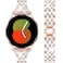 DEALELE Bands Compatible with Samsung Galaxy Watch 7 FE 66 Classic 55 Pro 44 ClassicHuawei GT3 GT2 42mm 20mm Bling Diamond Metal Replacement Strap for Women Men Silverrosegold