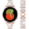 DEALELE Bands Compatible with Samsung Galaxy Watch 7 FE 66 Classic 55 Pro 44 ClassicHuawei GT3 GT2 42mm 20mm Bling Diamond Metal Replacement Strap for Women Men Silverrosegold
