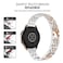DEALELE Bands Compatible with Samsung Galaxy Watch 7 FE 66 Classic 55 Pro 44 ClassicHuawei GT3 GT2 42mm 20mm Bling Diamond Metal Replacement Strap for Women Men Silverrosegold