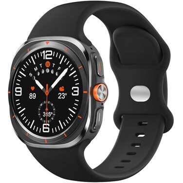 Easuny Sport Band for Samsung Galaxy Watch Ultra 20252024 Bands Soft Silicone Waterproof Loop Replacement Strap for Galaxy Ultra Watch Band 47mm for Men