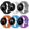 Eiavike Band Compatible with Google Pixel Watch Soft Silicone Sport Watch Bands Replacement Watch Strap Bracelet for Google Pixel Watch 21 Smartwatch Accessories Small 6BlackWhiteGrayOrangeSky