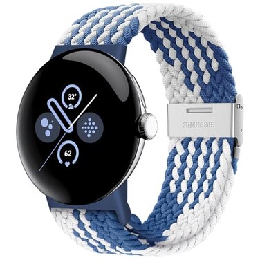 Eiavike Stretchy Braided Bands Compatible with Google Pixel Watch 4 3 2 1 41mm45mm Adjustable Elastic Nylon Woven Breathable Sport Loop Straps for Pixel Watch 41 45 MM Wristbands Women Men