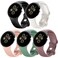 Farluya 5 Pack Watch Bands Compatible with Google Pixel 2Pixel 3Pixel 4 41mm for Women MenSoft Silicone Durable Sport Replacement Strap for Pixel Watch 41mm Smartwatch Accessories
