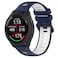 Hijiawee Fit for Garmin Forerunner 265S 255S Watch Bands 18mm Quick Release Durable Silicone Replacement Bands Wristbands Straps Bracelet Fit for Garmin Vivoactive 4SVivomove 3SVenu 2S Blue
