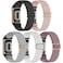 Folavii 5 Pack Stretchy Nylon Compatible with Fitbit Charge 6 BandsFitbit Charge 5 Bands for Women Men Elastic Adjustable Straps Sport Replacement Wristbands for Fitbit Charge 56 Watch
