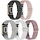 Folavii 5 Pack Stretchy Nylon Compatible with Fitbit Charge 6 BandsFitbit Charge 5 Bands for Women Men Elastic Adjustable Straps Sport Replacement Wristbands for Fitbit Charge 56 Watch