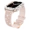 Goton Bling Silicone Band Case Compatible for Apple Watch 41mm with Edge Protector CoverNo Glass Strap Color Changes with Angle for iWatch Series 987 41 mm