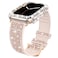 Goton Bling Silicone Band Case Compatible for Apple Watch 41mm with Edge Protector CoverNo Glass Strap Color Changes with Angle for iWatch Series 987 41 mm