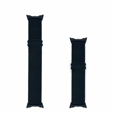 Grestun 2Pack Adjustable Elastic Bands Wrist and Ankle bands with Triglide Slider for 41mm Google Pixel Watch 321 Stretchy Band for Men and Women Black Medium