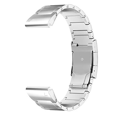 LDFAS Fenix 876 Pro5 Plus Band 22mm Titanium Metal Quick Release Easy Fit Watch Strap with Double Button Clasp Compatible for Garmin Fenix 7 5 Plus 6 ProForerunner 935945Epix Gen 2 Band Silver