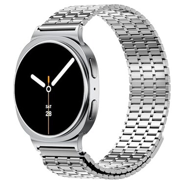 LETOID Magnetic Metal Band Designed for Samsung Galaxy Watch 8 40mm44mm Watch 8 Classic 46mm Men Stainless Steel Adjustable Replacement Strap Solid Magnet Clasp Wristbands