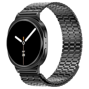 LETOID Magnetic Metal Band Designed for Samsung Galaxy Watch 8 40mm44mm Watch 8 Classic 46mm Men Stainless Steel Adjustable Replacement Strap Solid Magnet Clasp Wristbands