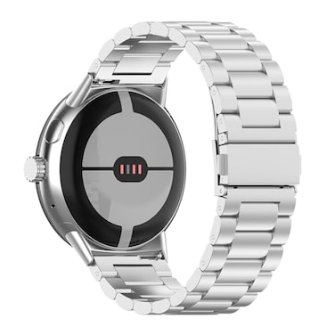 LYSANDRA Metal Band Compatible with Google Pixel Watch 3 45mm bands Quick Release Stainless Steel Metal Replacement Straps Compatible with Pixel Watch 3 2 1 Watch Silver For Pixel Watch 3 45mm